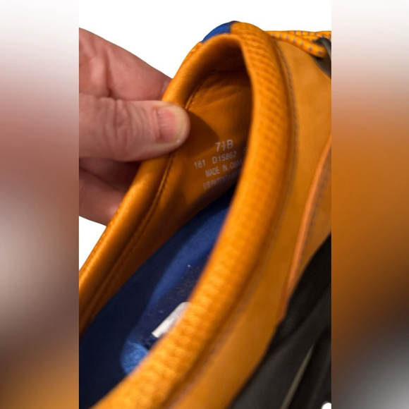 Cole Haan and Nike Air Women's Orange/Blue Waterproof Slip on Shoes - Picture 4 of 4